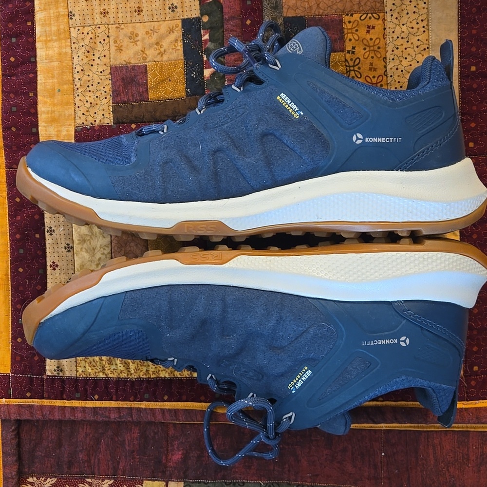 Keen Women's Explore Waterproof Blue Athletic Shoes